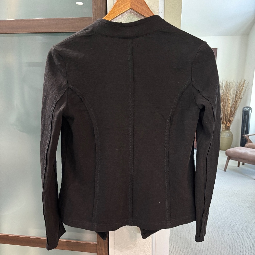 Caslon Single-button Knit Blazer - Black XS - Picture 6 of 10